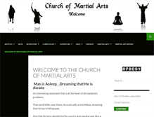 Tablet Screenshot of churchofmartialarts.com
